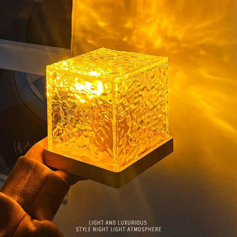 16-Color LED Water Ripple Projection Lamp